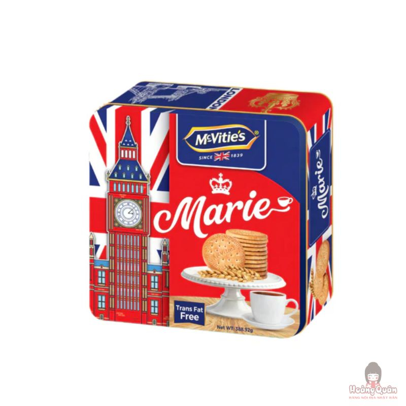 Bánh quy McVitie’s Marie hộp thiếc 388.92g giá rẻ