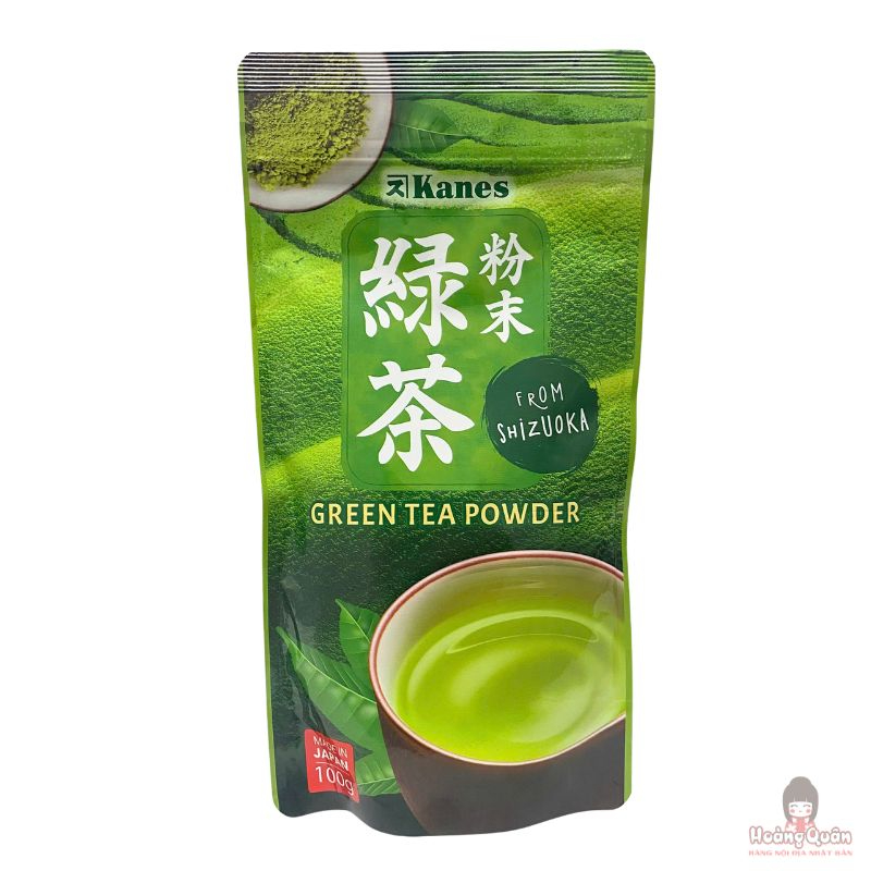 Bột trà xanh Nhật Bản Green Tea Powder Kanes 100g