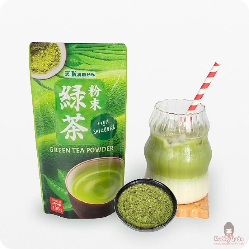 Bột trà xanh Nhật Bản Green Tea Powder Kanes 100g giá tốt