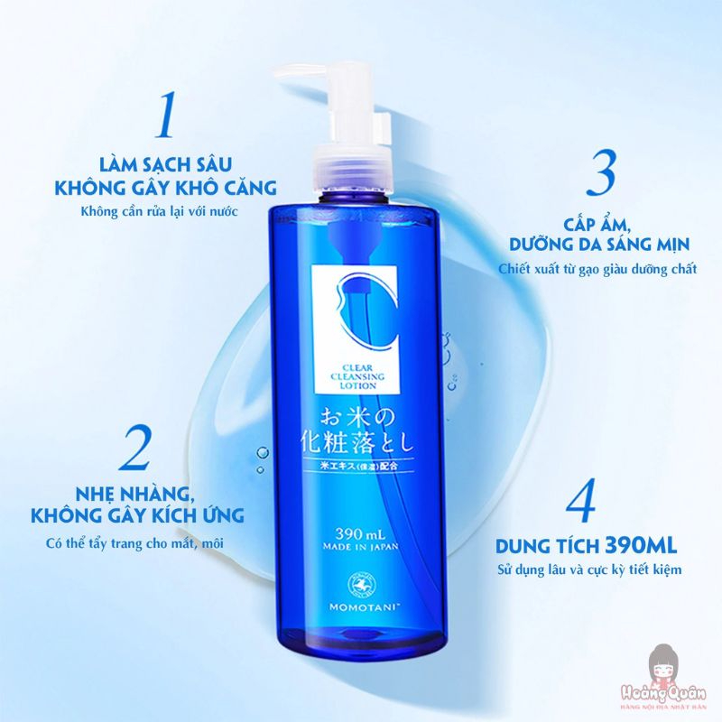 Nước Tẩy Trang Momotani White Moisture 390ml
