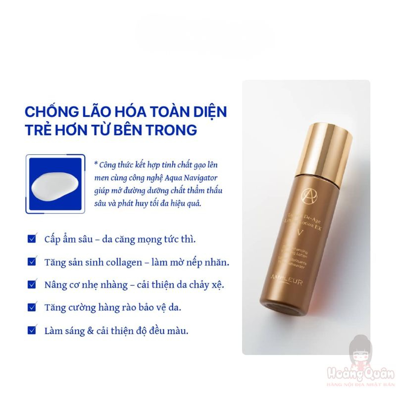 Nước hoa hồng Ampleur Luxury De-Age Lifting Lotion EX V 120ml giá rẻ