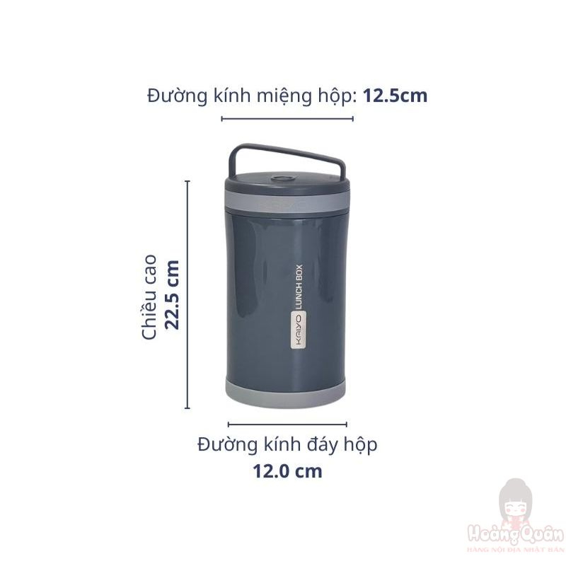 ﻿Hộp cơm giữ nhiệt Kaiyo 2in1 1.7L