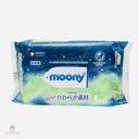 Khăn ướt Moony 80 tờ màu xanh