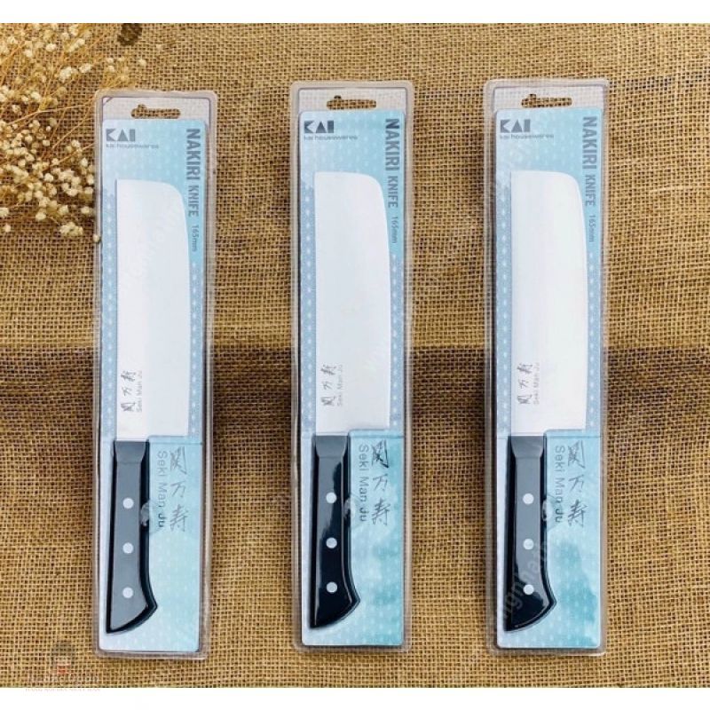 Dao Bếp Seki KAI Đầu Vuông 16.5cm