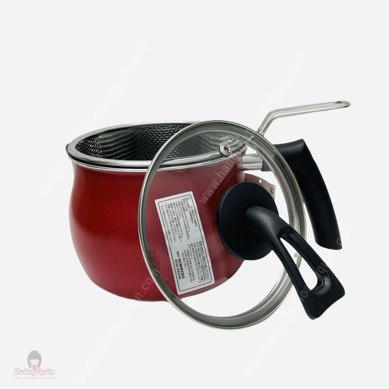 Nồi Chiên Ngập Dầu Kèm Giá Vớt (Màu Đỏ)