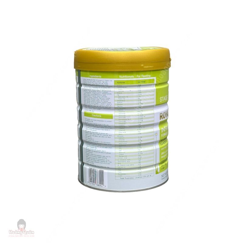 Sữa Dinh Dưỡng PureLac Royal Plus Stage 1 Cho Bé Từ 0-6 Tháng 800G