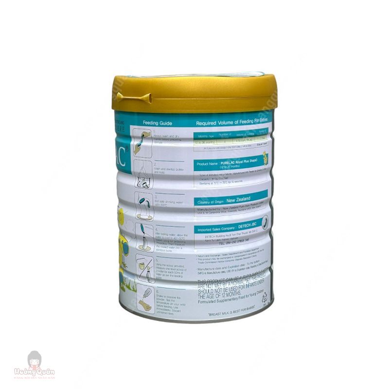 Sữa Dinh Dưỡng PureLac Royal Plus Stage 3 Cho Bé Từ 12-36 Tháng 800G