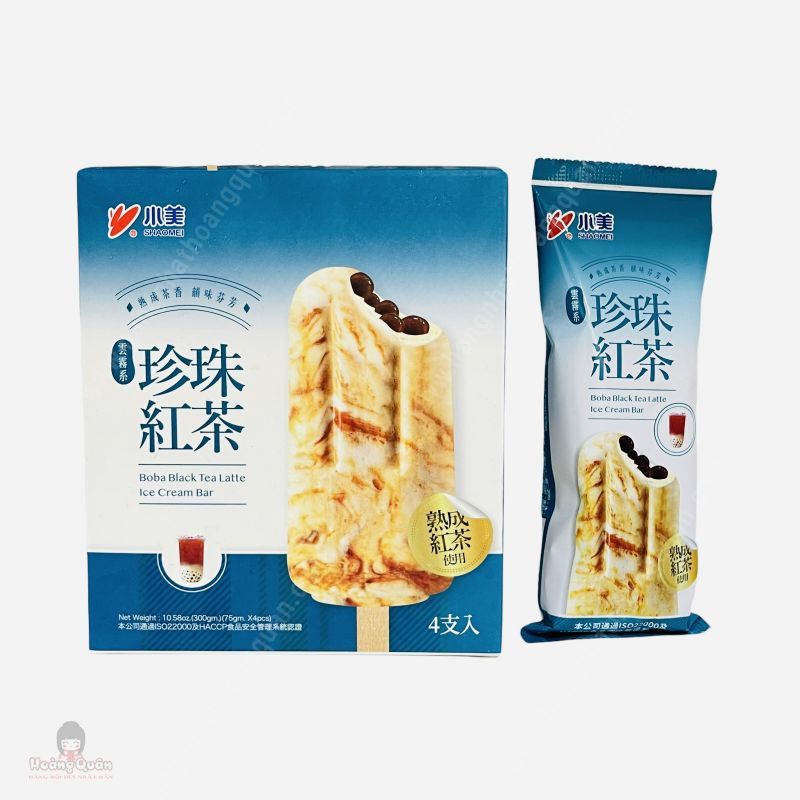 Kem Boba Black Tea Latte Ice Cream Bar