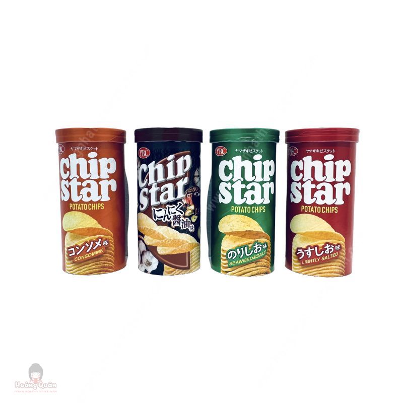 Snack Khoai Tây YBC Chip Star Vị Rong Biển 45g