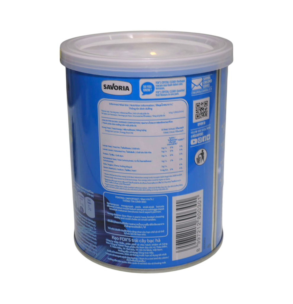 Kẹo Foxs Fruity Mints Trái Cây 180g (HT)