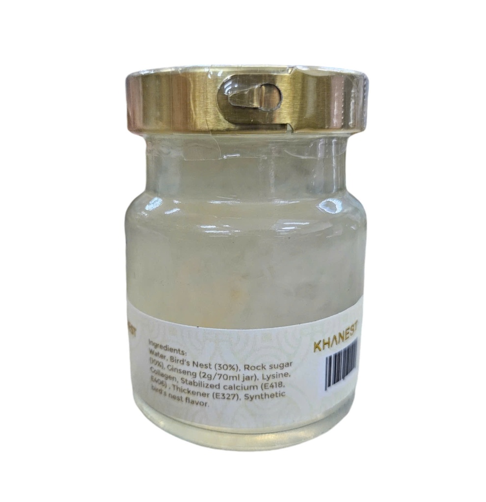 Yến Chưng Nhân Sâm Khanest Hũ 70g (Nhãn Trắng)