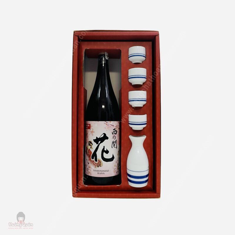 Set Rượu Sake Hana 1800ml + Bình & 4 Ly