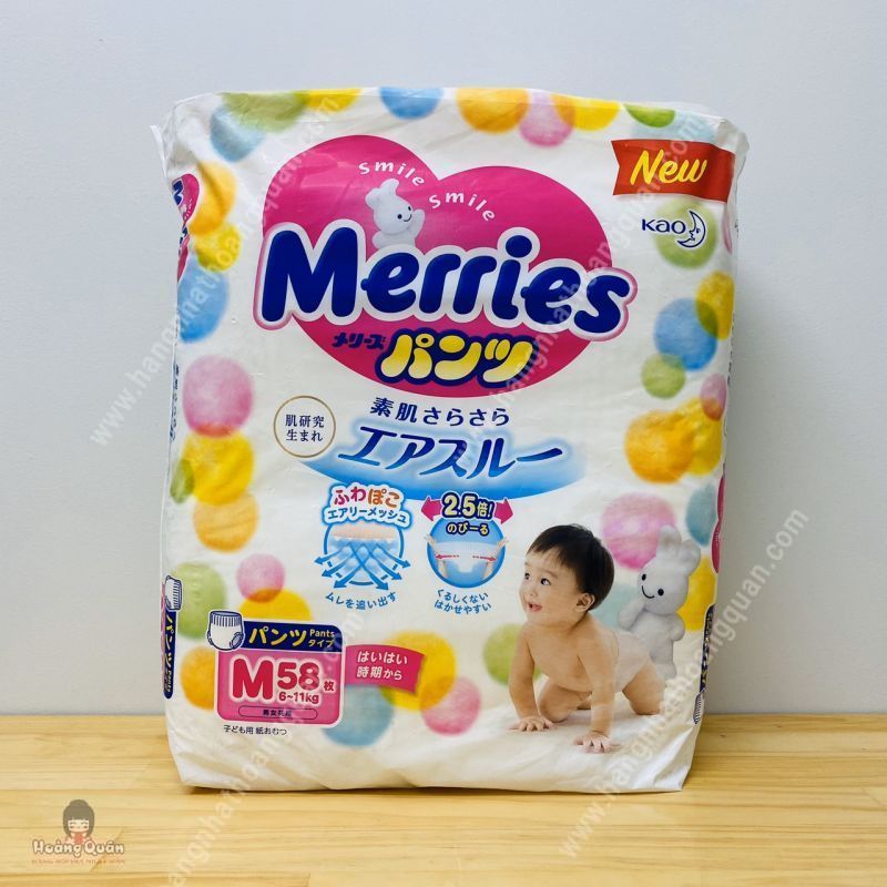 Tã Quần Merries M58 (Cho Bé 6-11kg)