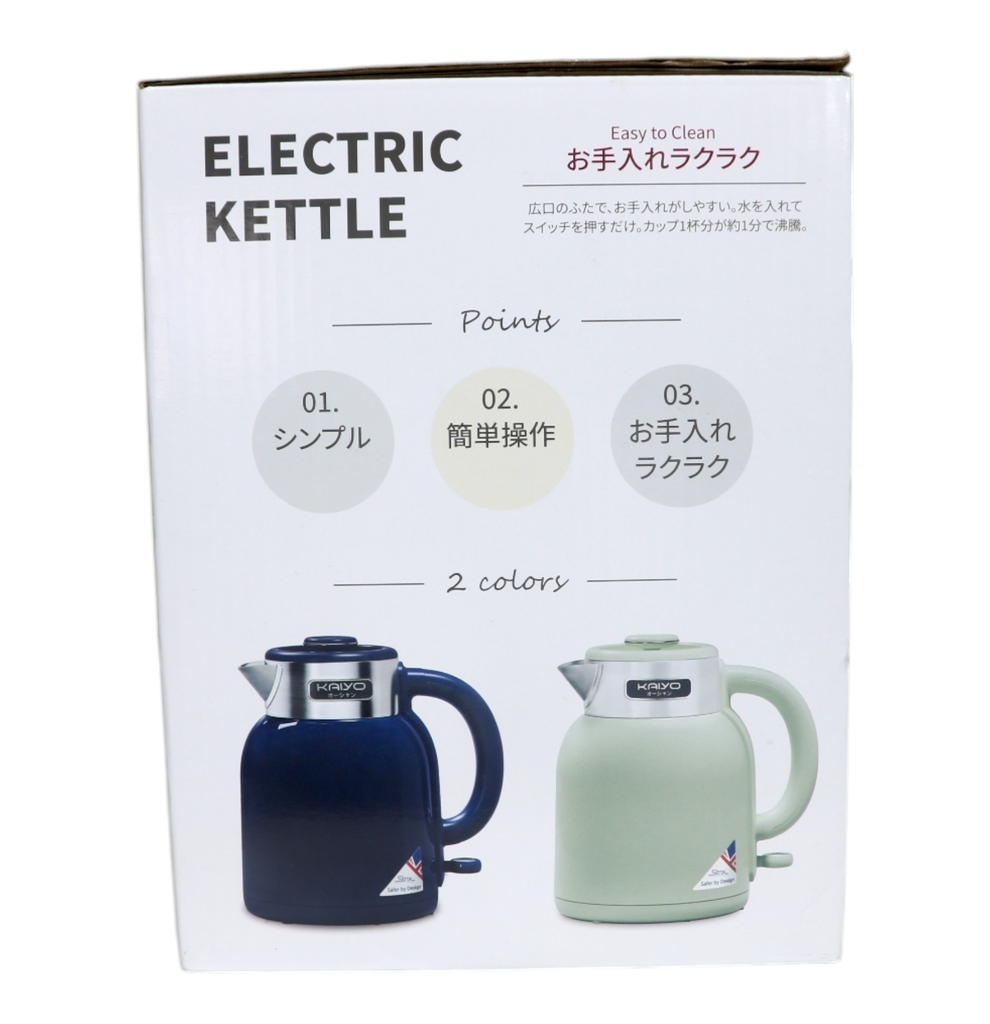 Ấm Siêu Tốc 2 Lớp Cool Touch 1,5L Kaiyo (Xanh Mint)