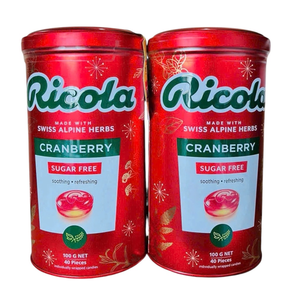Kẹo Thảo Mộc Cranberry Ricola 100g
