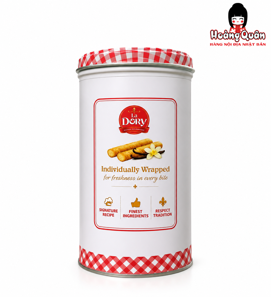 Bánh Ống Quế La Dory Wafer Rolls Vanilla 255g