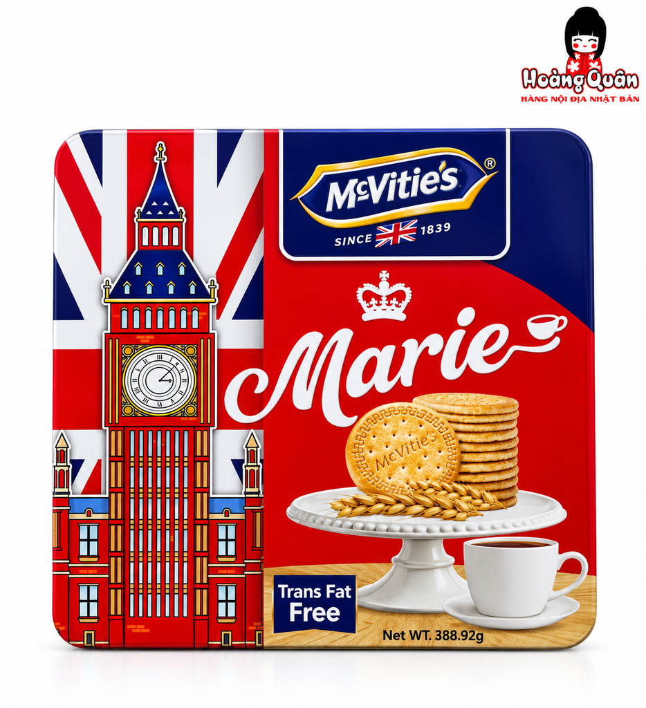 Bánh Quy Mc Vities's Marie Hộp Thiếc 388.92G