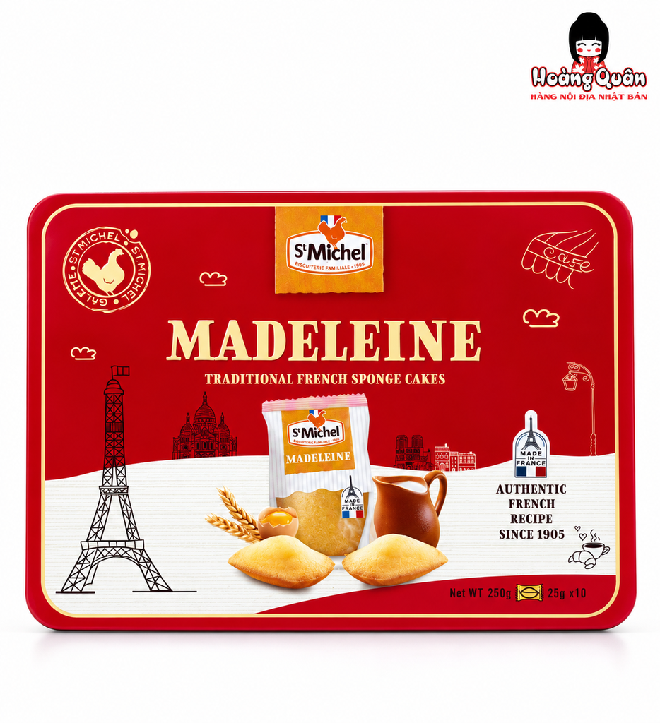 Bánh Bông Lan Madeleine St Michel 250g