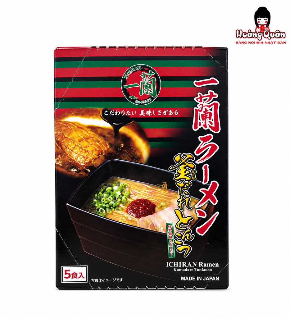 Mì Ichiran Ramen Kamadare Tonkotsu (5 Phần) 655g