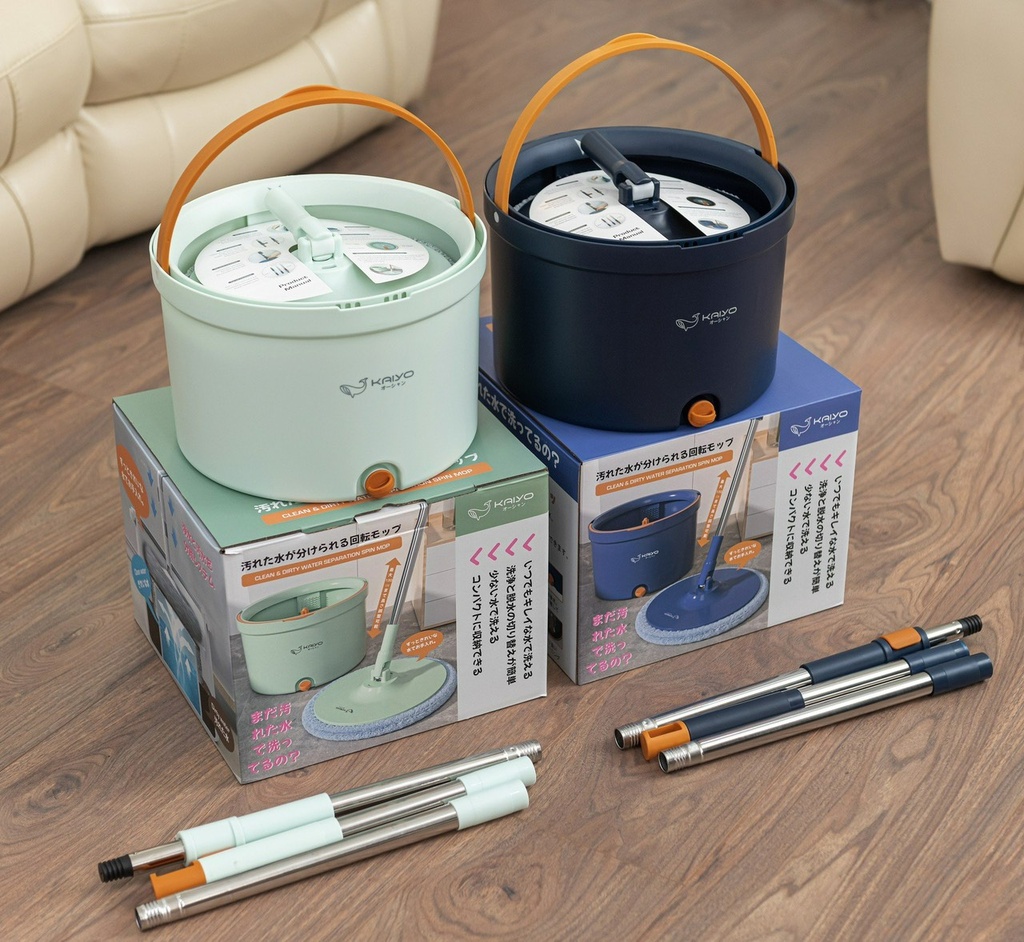 Bộ Cây Lau Nhà Tách Nước Bẩn Thông Minh Kaiyo