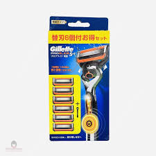 Dao Cạo Râu Gillette (Cán+ 6 Lưỡi + Pin)