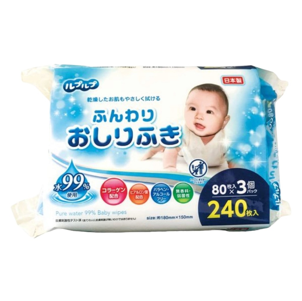 Giấy Ướt Life-do.Plus Cho Bé Set 80 Tờ x 3 Gói