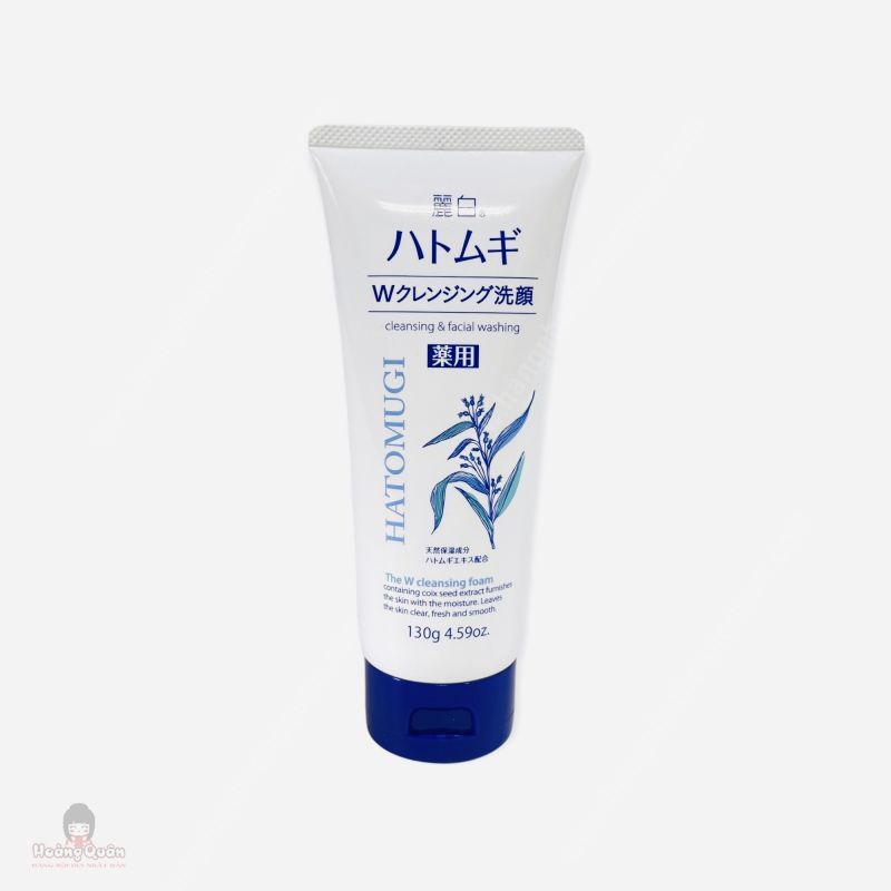 Sữa Rửa Mặt Hatomugi Tẩy Trang 2in1 Cleansing & Facial Washing 130g
