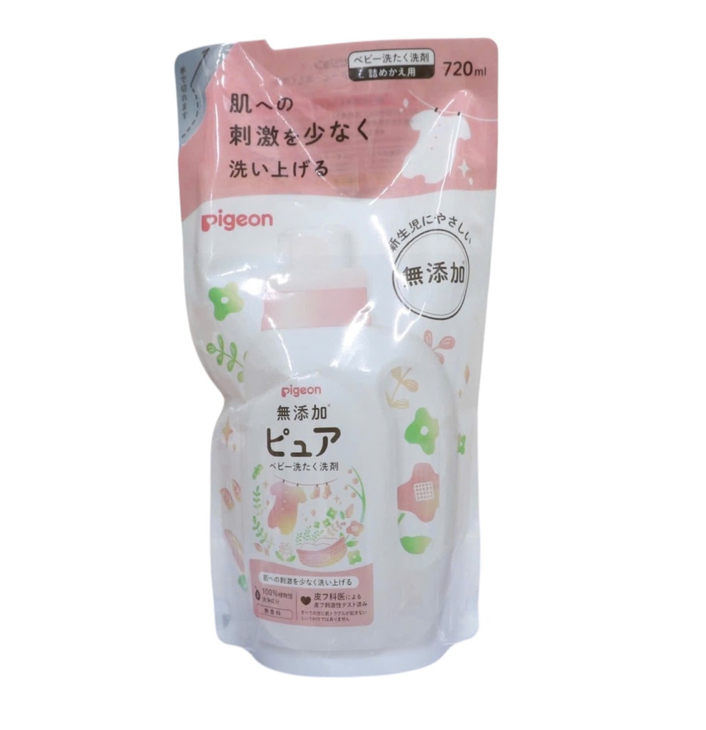 Nước Giặt Quần Áo Cho Bé Pigeon 720ml (Dạng Túi)