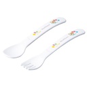 Thìa Nĩa Nhựa Cho Bé OSK Set 2