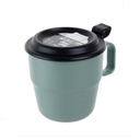 Cốc Uống Nước Có Nắp Inomata 360ml (Xanh)