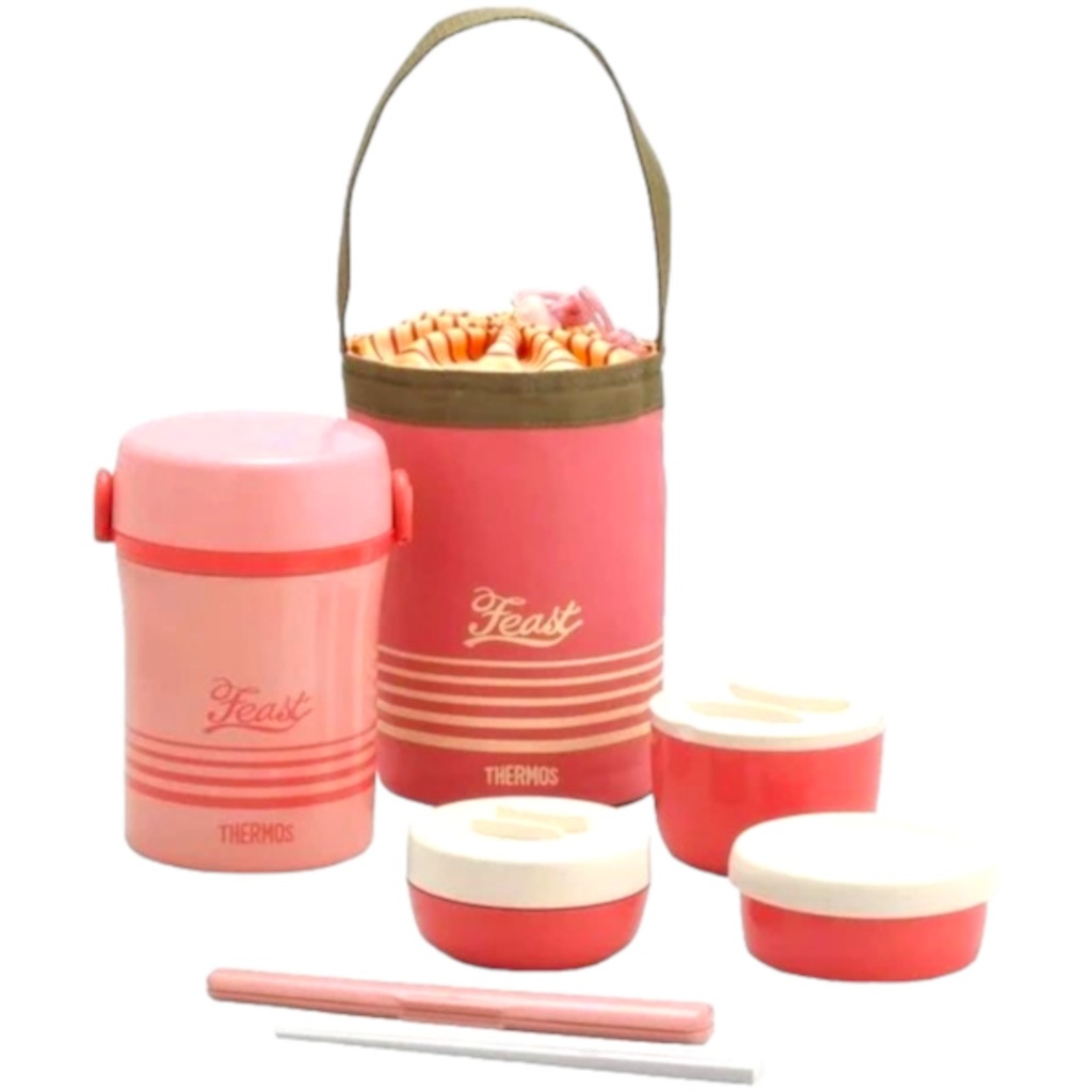 Hộp Cơm Giữ Nhiệt Thermos JBC-801 (Màu Hồng)