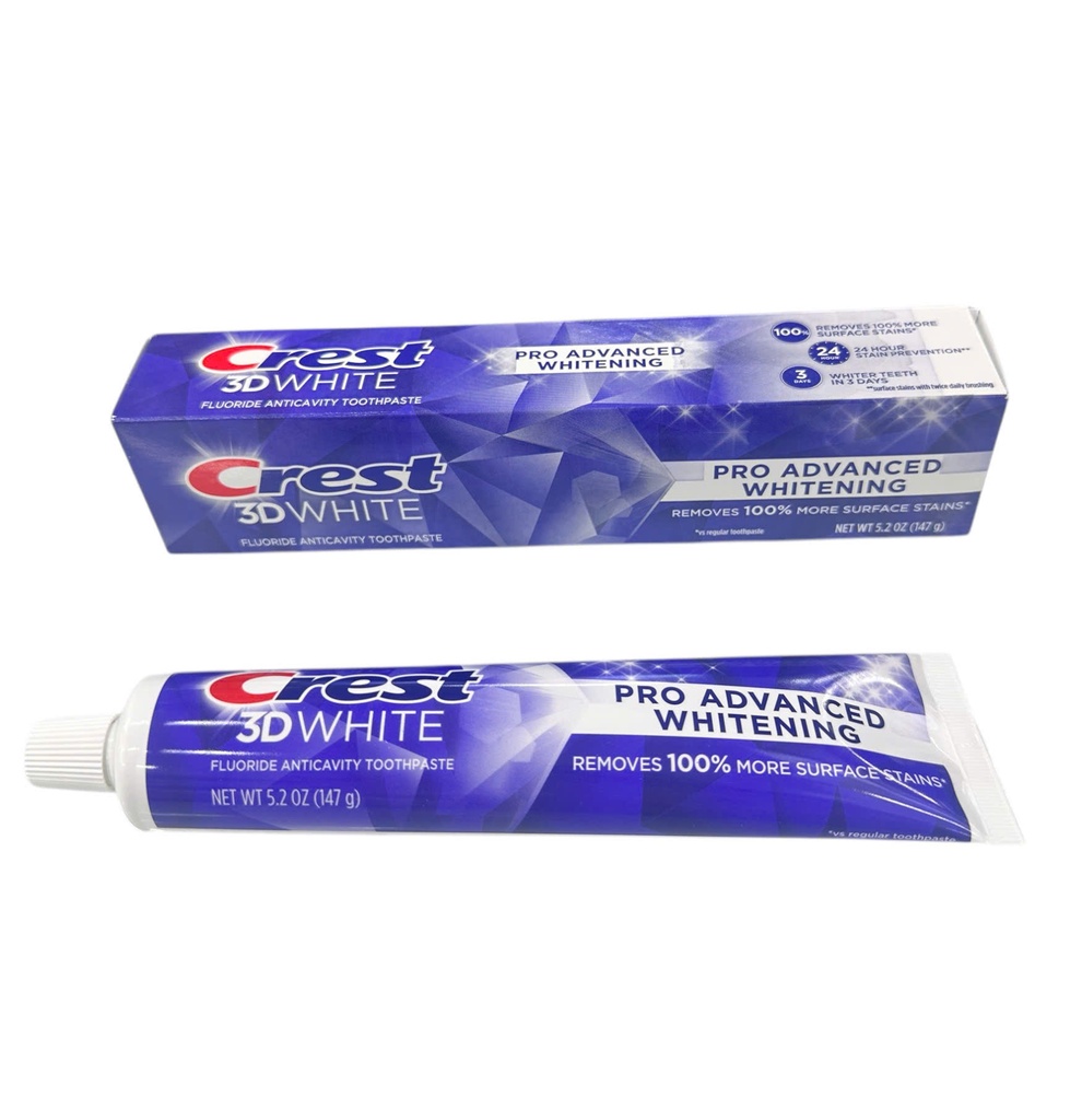 Kem Đánh Răng Crest 3D White Trắng Răng, Ngăn Ngừa Mảng Bám 147g