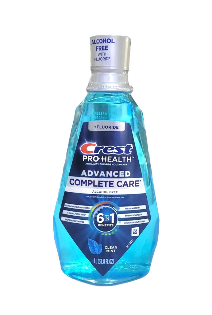 Nước Súc Miệng Crest Pro- Health Advanced 6in1 Tạo Hơi Thở Thơm Mát, Giúp Răng Trắng Sáng (1L)