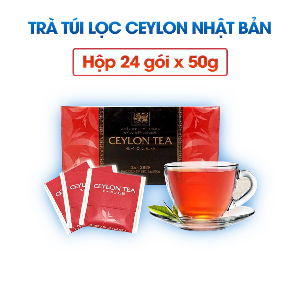 Trà Đen Túi Lọc Ceylon Tea Nhật Bản (2gx25)