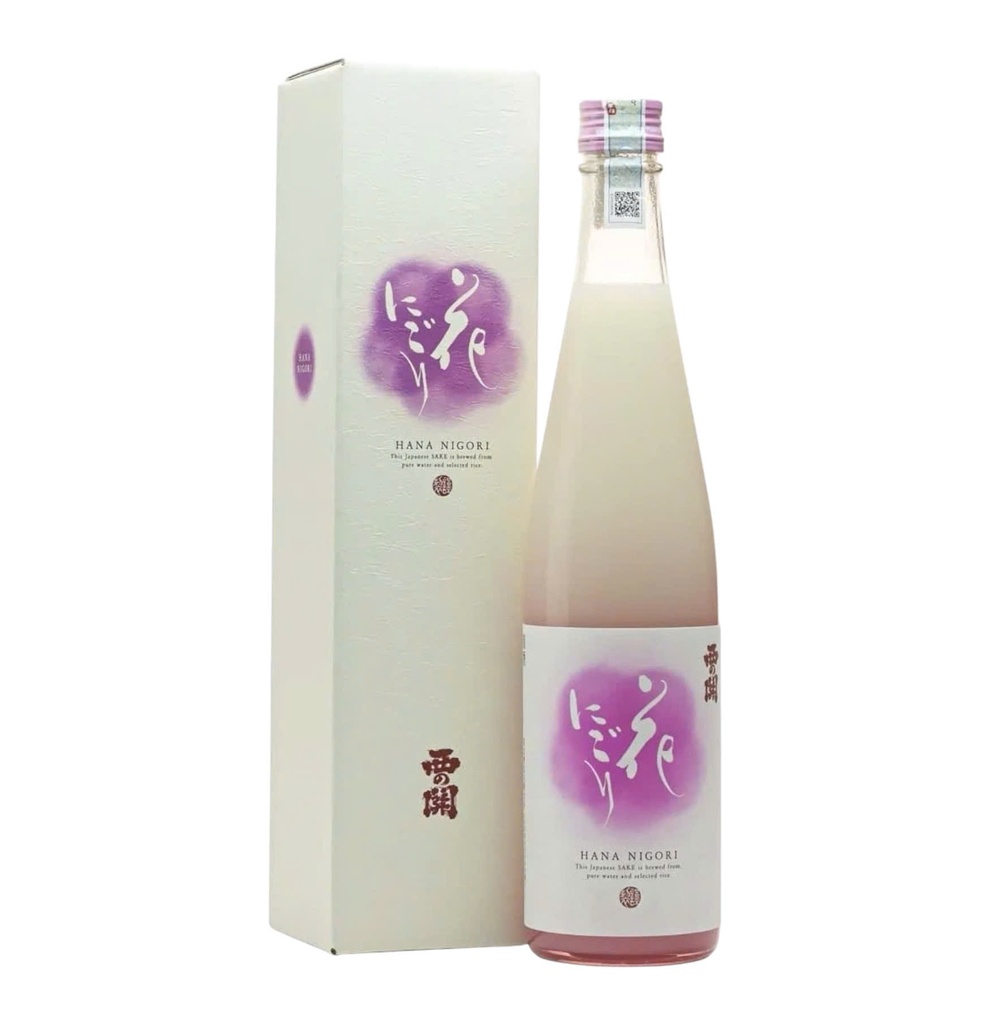 Rượu Sake Nishinoseki Hana - Nigori 500ml 15%