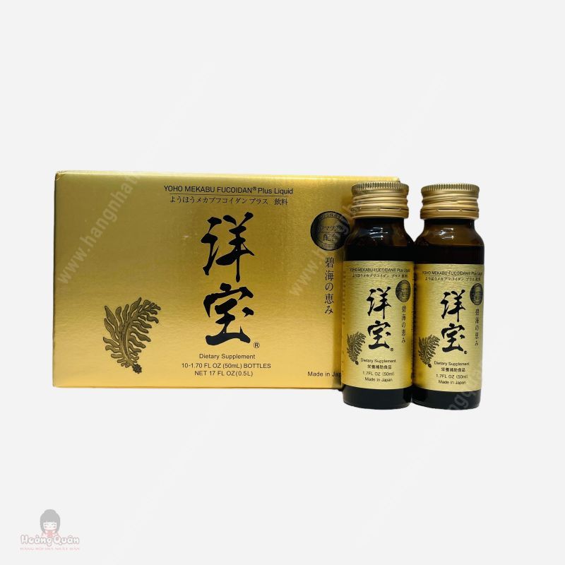 Nước Uống Fucoidan Hỗ Trợ Điều Trị Ung Thư Yoho Mekabu (Hộp 10C x 50ml)
