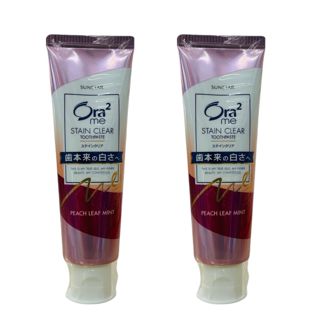 Kem Đánh Răng Hương Bạc Hà Lá Đào Ora2 Sunstar 140Gr