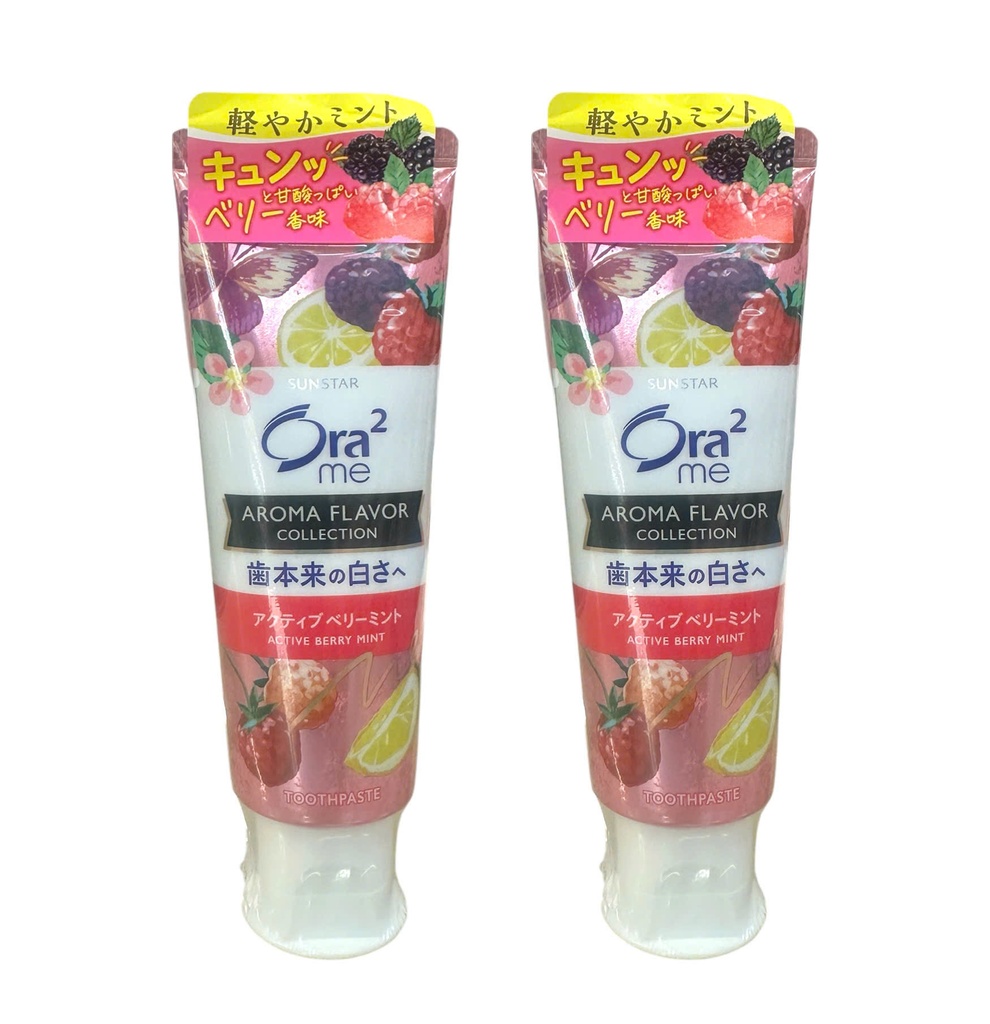 Kem Đánh Răng Hương Dâu Và Bạc Hà Ora2 Sunstar 130Gr