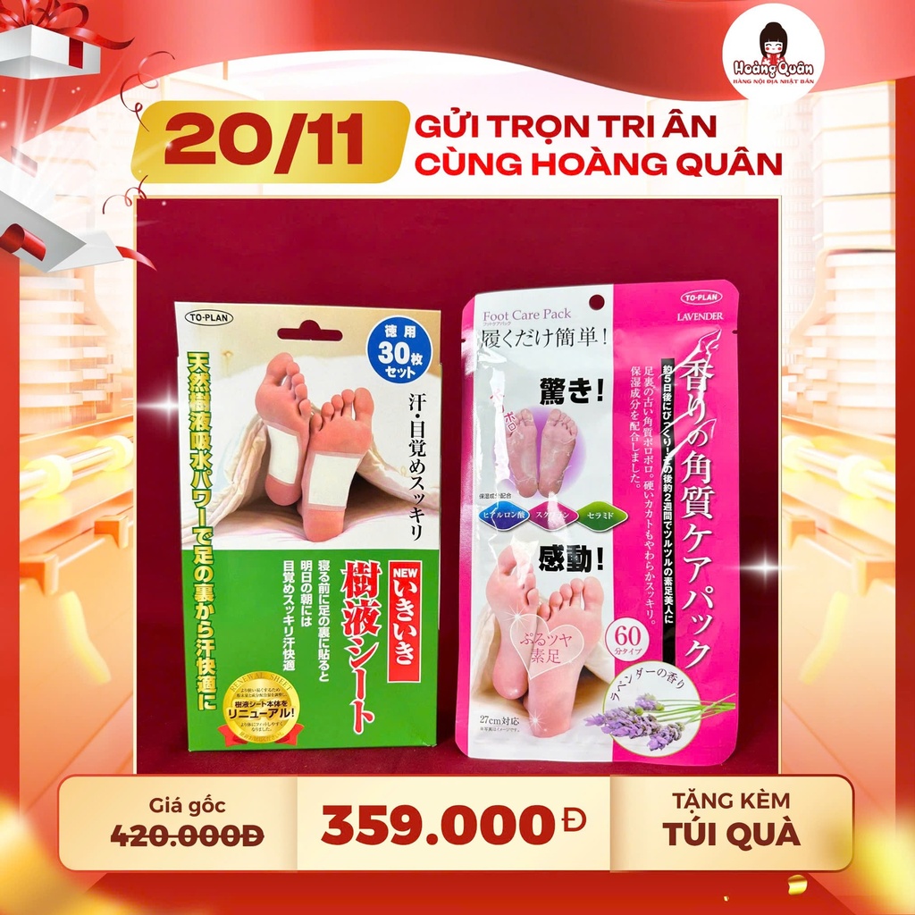 Combo 25 - Dán Thải Độc Chân + Ủ Chân To-plan