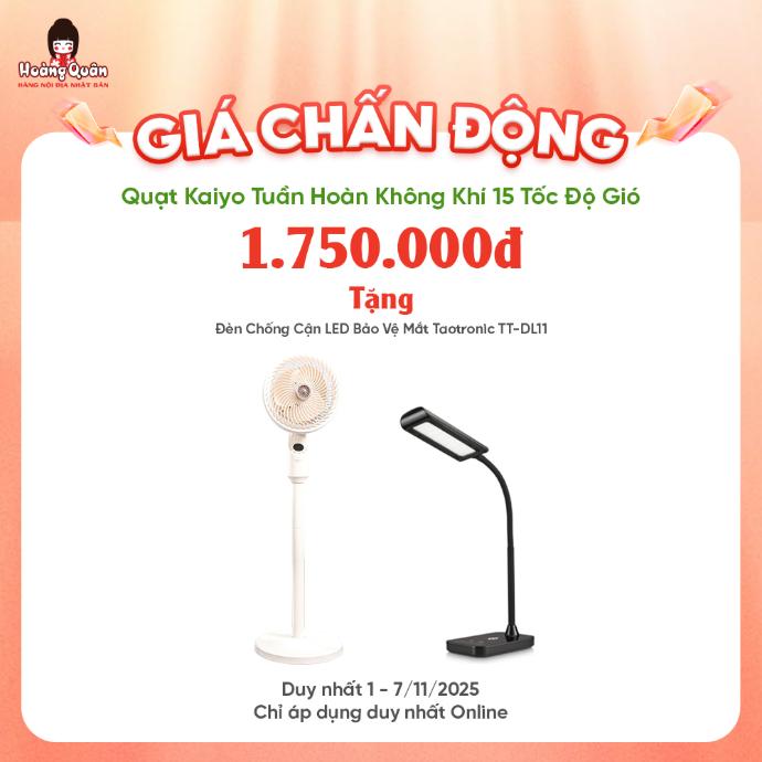 Quạt Kaiyo Tuần Hoàn Không Khí 15 Tốc Độ Gió