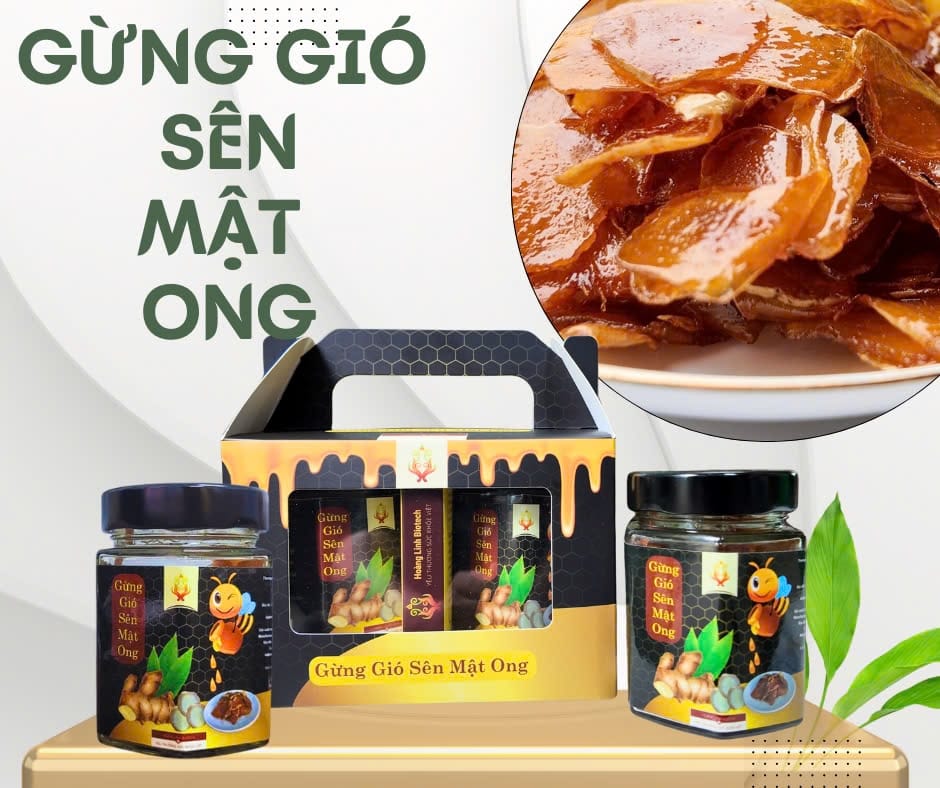 Gừng Gió Sên Mật Ong Hủ 75g