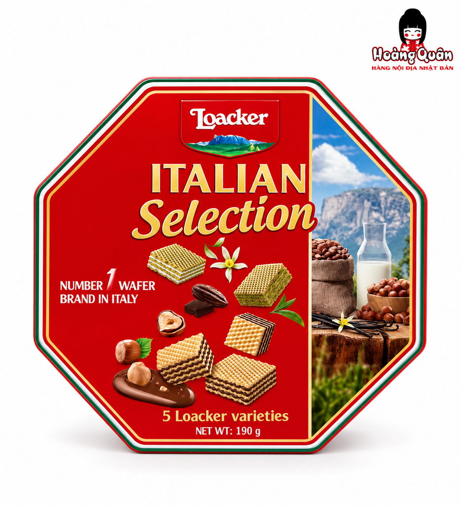 Bánh Xốp Loacker Italian Selection 190g