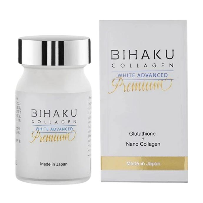 Viên Uống Trắng Da Bihaku Premium Collagen White Advanced 30 Viên
