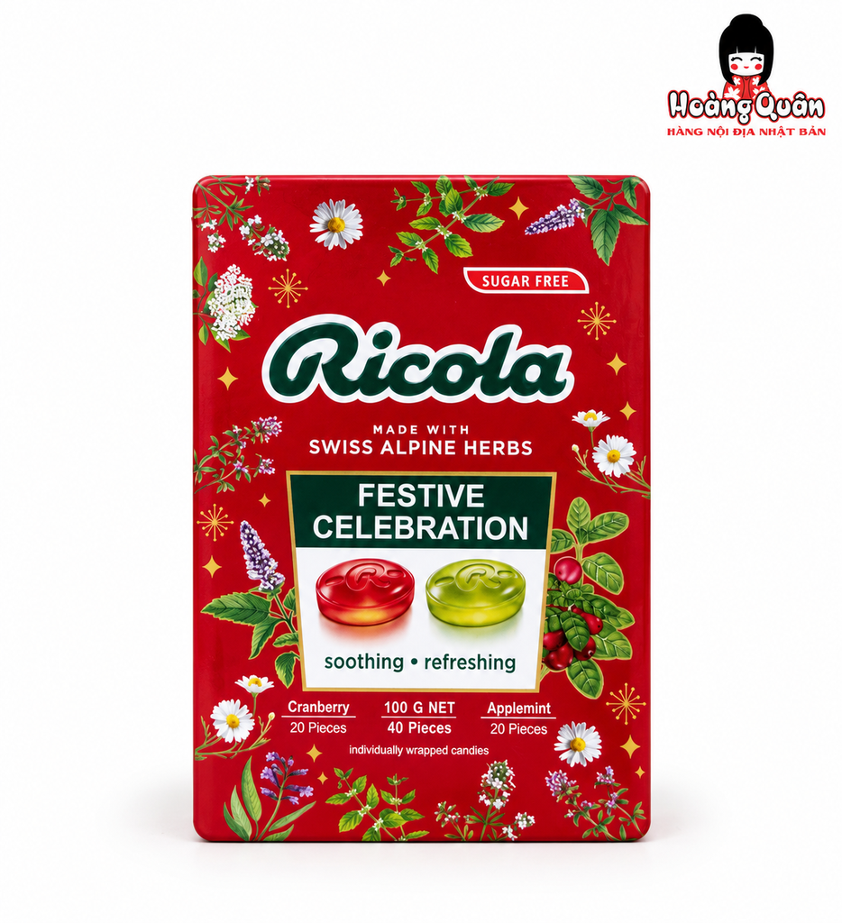 Kẹo Thảo Mộc Ricola Festive Celebration 100g