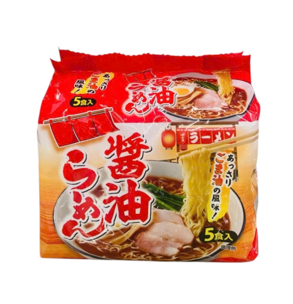 Mì Ramen Hokusen Vị Nước Tương (89gx5)