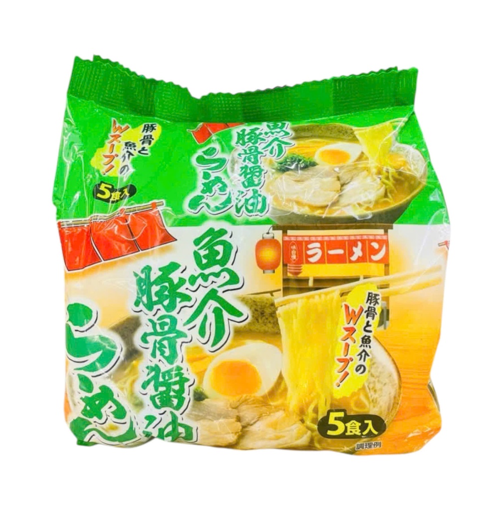 Mì Ramen Hokusen Vị Hải Sản Thịt Heo (88gx5)