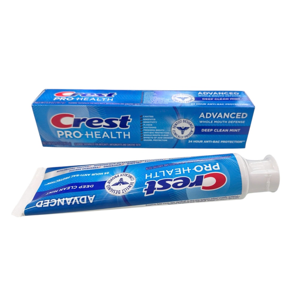 Kem Đánh Răng Crest Pro Health Advanced Deep Clean Mint 167g
