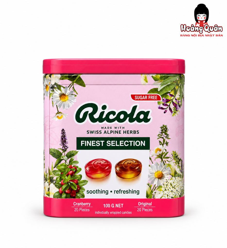 Kẹo Thảo Mộc Ricola Finest Selection 100g