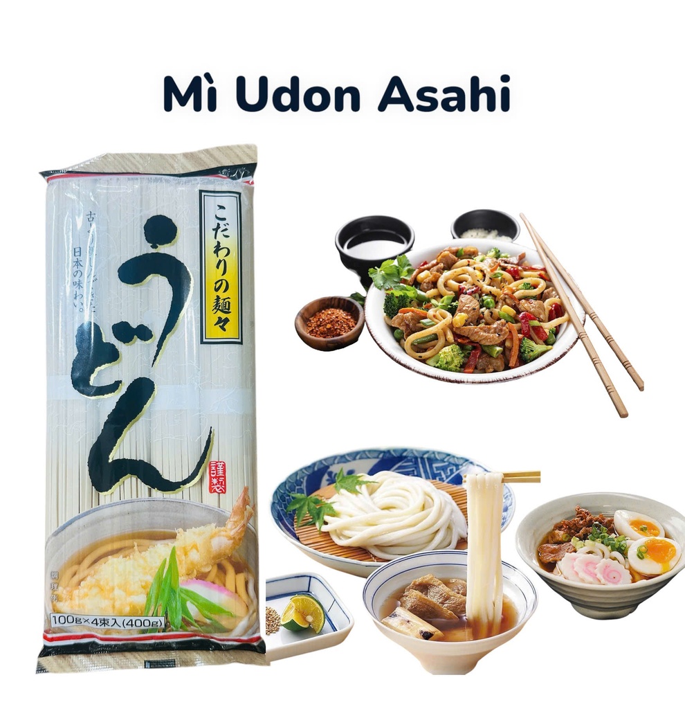Mì Udon Khô Asahi 400G T20