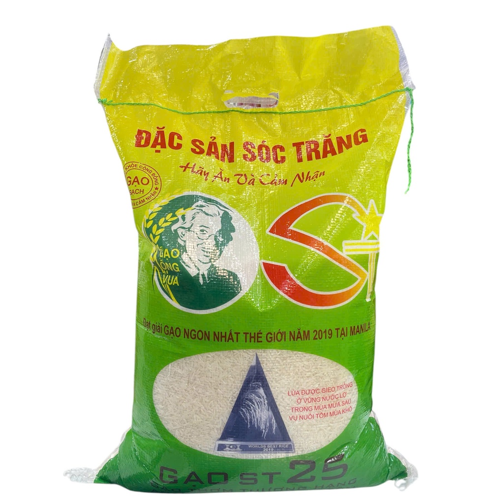 Gạo ST25 Sóc Trăng 10Kg (Thơm, Dẻo, Đậm Vị)